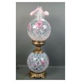 Fenton Rose Trellis GWTW Table Lamp