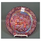 1979 Fenton Red Stretch Mothers Day Plate