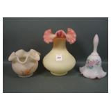 Three Piece Fenton Glass Lot