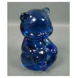Fenton Cobalt Blue Bear Figurine