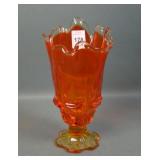 Fenton Amberina Handkerchief Vase
