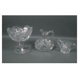 Three Piece M'Burg Crystal Ohio Star Lot