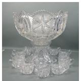 M'Burg Crystal Ohio Star 14 Pc Master Punch Set