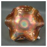 Fenton MG/ Powder Blue Ruffled Bowl