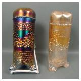 Two Fenton Orange Tree Hatpin Holders