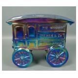 Fenton Purple Carnival Glass Pie Wagon