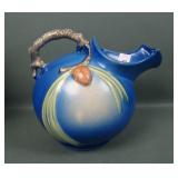 Roseville Pottery Blue Pinecone Ice Lip Pitcher