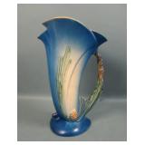 Roseville Blue Pinecone Tankard Pitcher