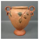 Weller Pottery Golden Glow Handled Vase
