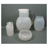 Five Piece Buckeye Clear Opal Reverse Swirl Lot