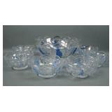 N'Wood Clear Blue Stain Singing Birds Berry Set