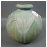 Roseville Matte Green Early Velmoss Lamp Base