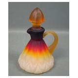 New Martinsville Satin Amberina 'Janice' Cruet