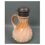 1903 Greentown Chocolate Glass Cord Drapery Syrup