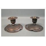 Roycroft Arts & Crafts Hammered Candlesticks