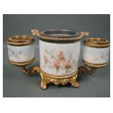 Wavecrest Three Piece Smoking Set in Ormolu Frame