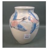 1946 Rookwood Glossy Decorated Flying Geese Vase