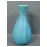 Van Briggle Pottery Turquoise Leaf Swirl Vase