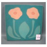 Van Briggle Pottery Arts & Crafts Dcorated Tile