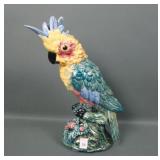 Antique Stangle Pottery Figural Cockatoo