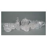19 Piece Antique Child's Crystal Tea Set Items