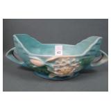 Roseville Art Pottery Blue Water Lily Oblong Bowl