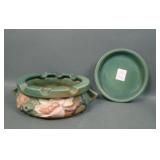 Two Piece Green Roseville Art Pottery Lot