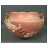 Roseville Pink Apple Blossom Hanging Basket