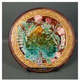 Choisy-Le-Roi French Majolica Greek Key & Fern Ple