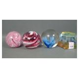 Lot of Four Vintage Paperweights