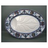 Large Doulton-Burslem Flow Blue 'Florence' Platter