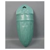 Roseville Matte Green Arts & Crafts Wall Pocket