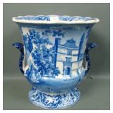 J.W. Ridgeway Blue & White Transferware Jardiniere