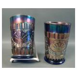 Two Dugan Blue God & Home Tumblers