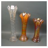 Three Imperial Ripple Vases