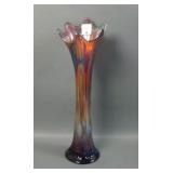 Fenton Amethyst Diamond and Rib Vase