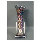 Fenton Blue Rustic Standard Size Vase