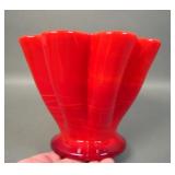 1930's Fenton # 847 Mandarin Red Slag Vase