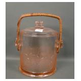 Fenton Pink Depression Big Cookie Macaroon Jar