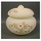 1978 Fenton Decorated Satin Glass Tis Bit Tray