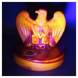 Fenton Madarin Cadmium 1976 Eagle Paperweight