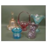 Lot of Five Contemporary Glass Items