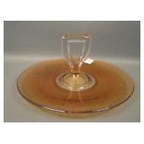 Lancaster Stretch Glass Aztec Center Handled Servr