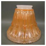 Vintage Marigold on Moonstone Iridised Lamp Shade