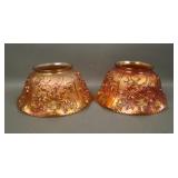 2 Imperial Marigold August Flower Gas Light Shades