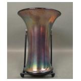Imperial Iron Cross Amethyst Interior Panels Vase