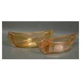 Two Marigold Novelty Canoes