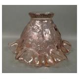 Fenton Amethyst  Cabbage Rose Lamp Shade
