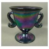 1997 SGS Fenton Purple Stretch Dbl Dolhin Compote