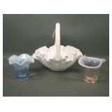 Three Piece Vintage Glass Lot